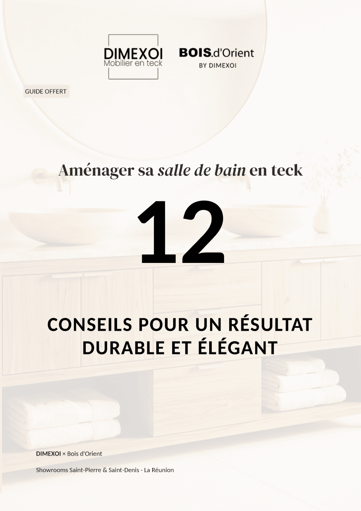 Salle de bain en teck DIMEXOI