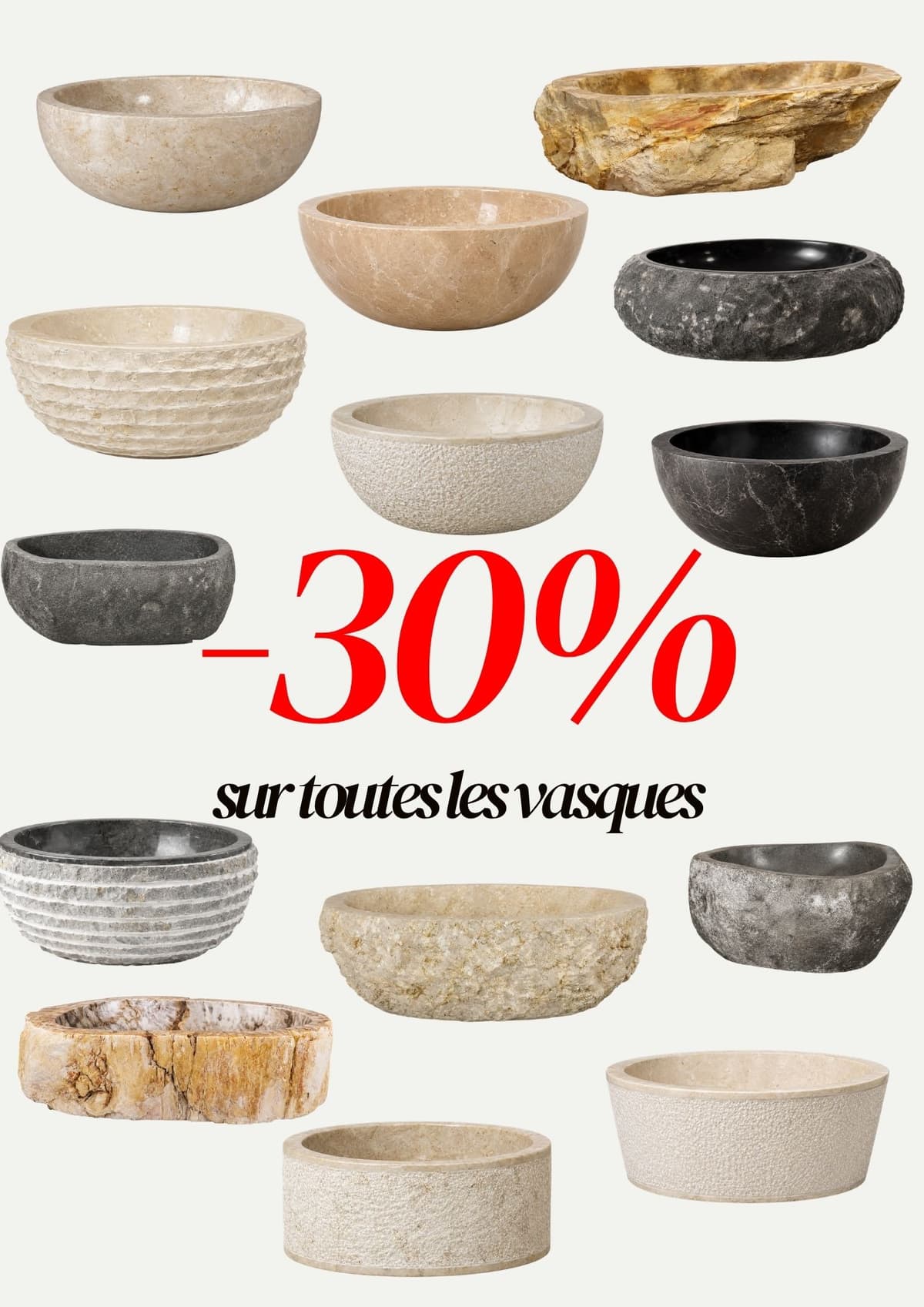 Offre en cours : -30% sur toutes les vasques en pierre et en marbre