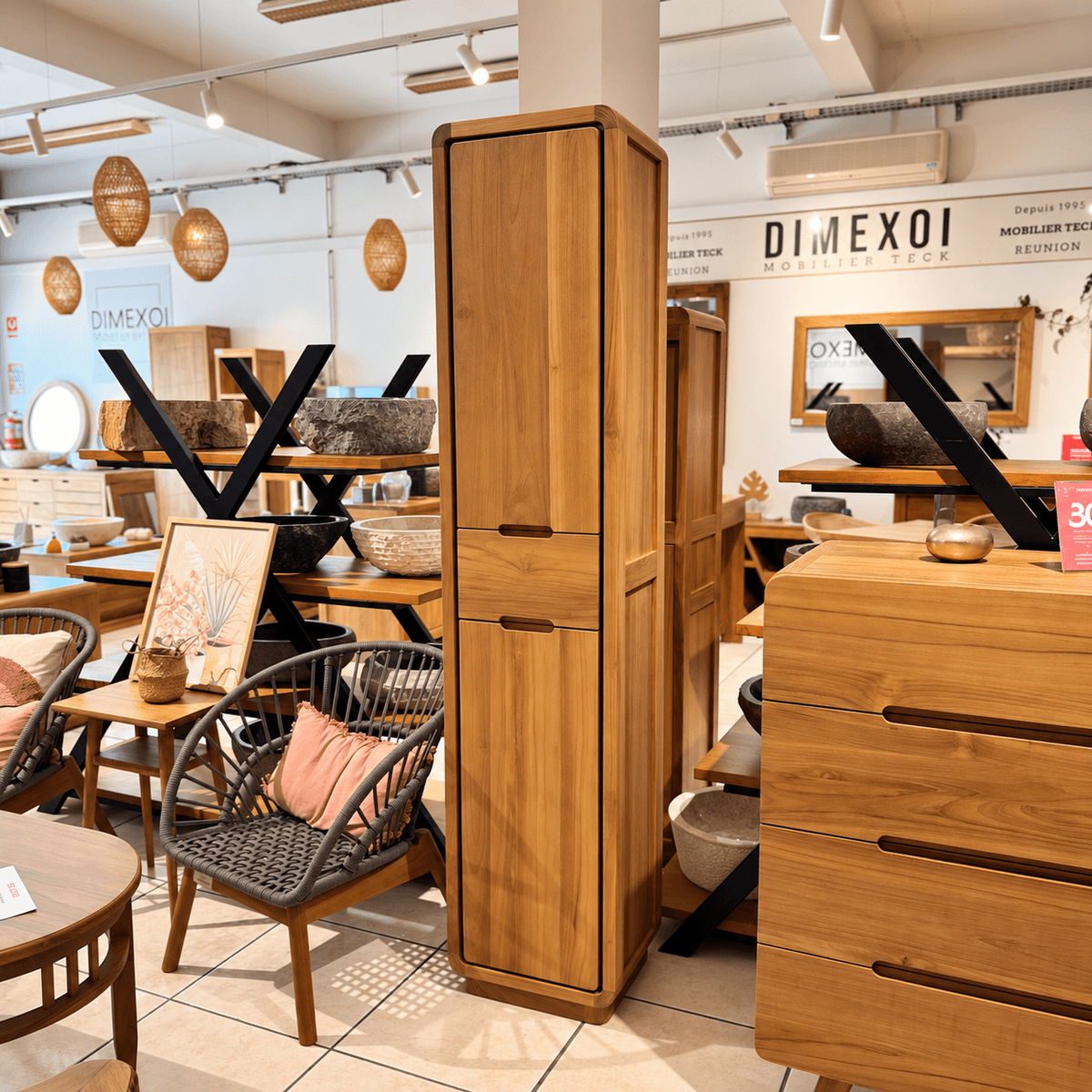 Colonne Toli Toli 2P 1T - 40x35x190 cm