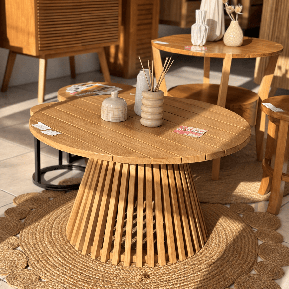 Table basse Sarimane 80x80x45cm
