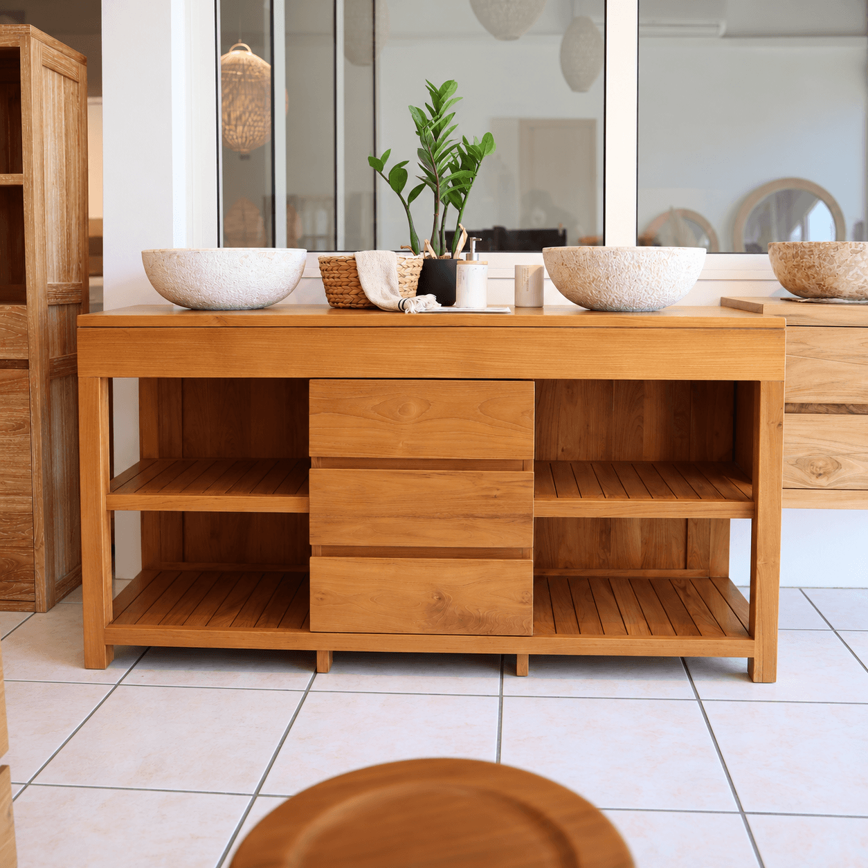 Meuble de salle de bains Baya SPC - 3T Evolia - 160x60x85 cm