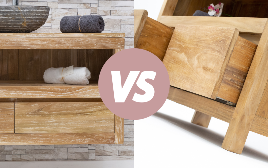 Meuble de salle de bain sur pieds VS suspendu : comment choisir ?